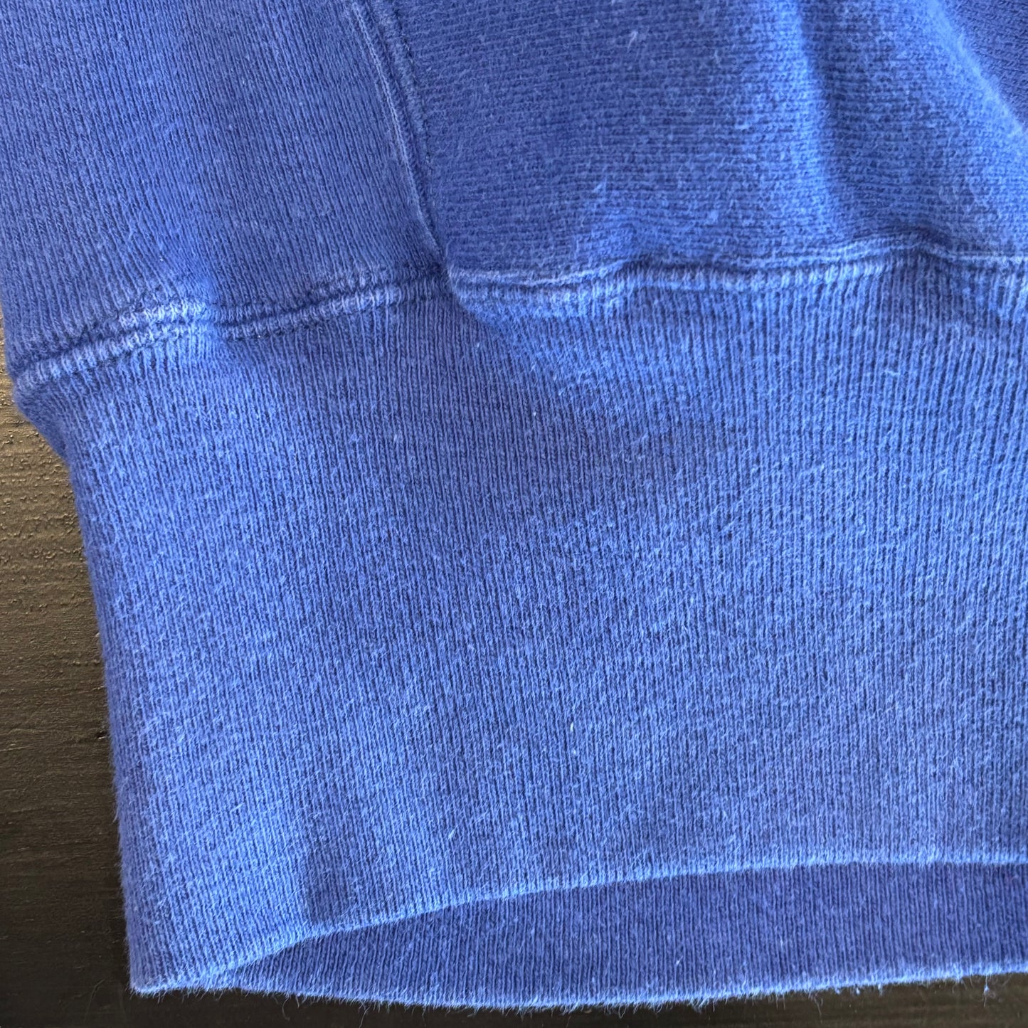 90's Champion Reverse weave リバースウィーブ BUCKNELL スナップスウェット チンスト 青 (L)/A5864R-SO
