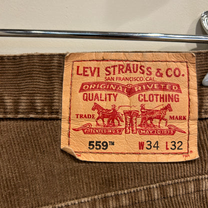 00's Levi's 559 リーバイス コーデュロイパンツ 茶 (W34 L32)/B4158P-SO