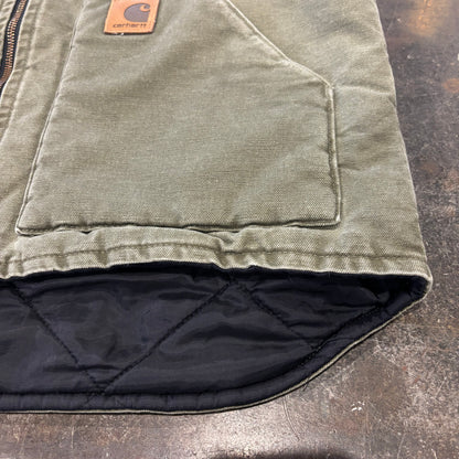 00's Carhartt カーハート ダックベスト V52 LOV ライトオリーブ (L) /C0422V-SO
