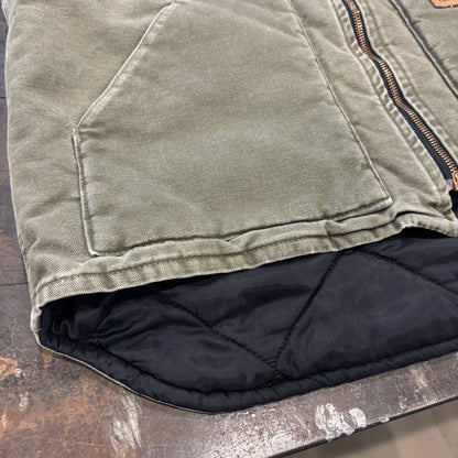 00's Carhartt カーハート ダックベスト V52 LOV ライトオリーブ (L) /C0422V-SO