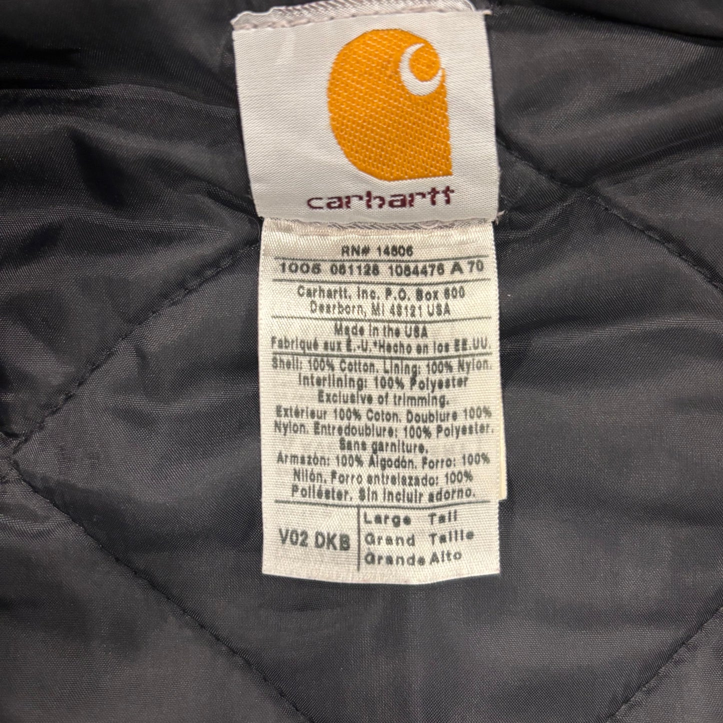 00's Carhartt カーハート ダックベスト V02 DKB ダークブラウン (L) /B3399V-SO