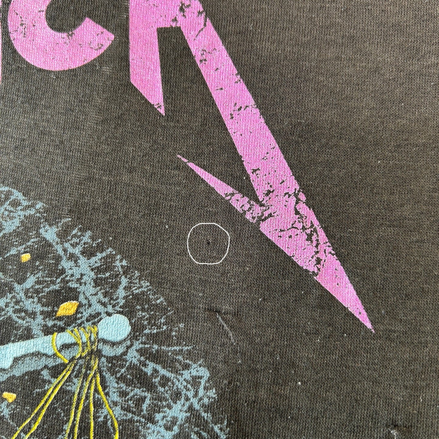 80's Metallica メタリカ Damaged Justice ツアーT バンドTシャツ  パスヘッド 黒(XL)/C0301T-SO