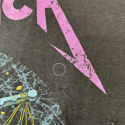 80's Metallica メタリカ Damaged Justice ツアーT バンドTシャツ  パスヘッド 黒(XL)/C0301T-SO