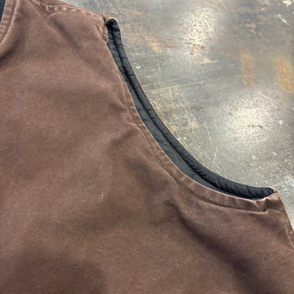 00's Carhartt カーハート ダックベスト V02 DKB ダークブラウン (L) /B3399V-SO