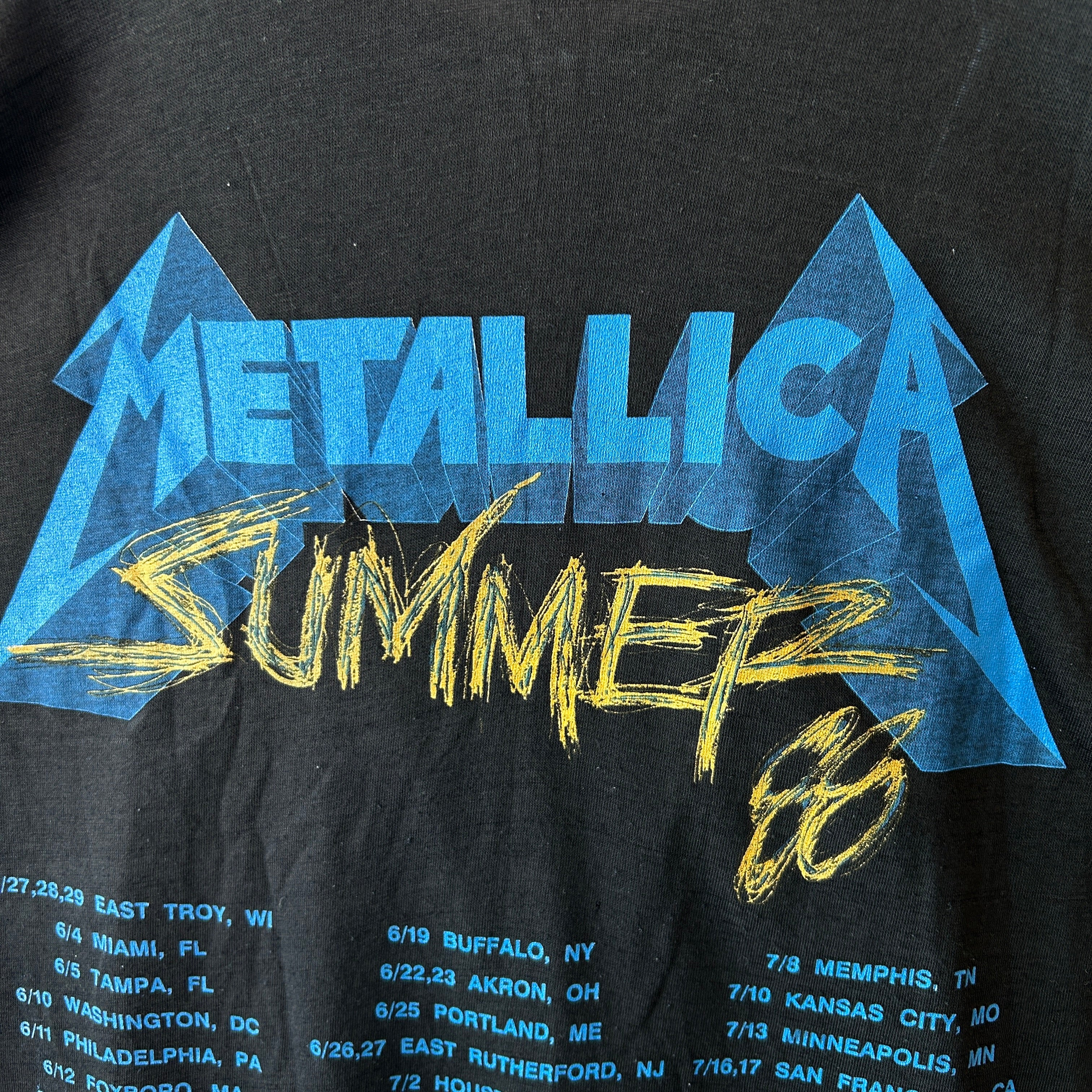 80's Metallica メタリカ Damaged Justice ツアーT バンドTシャツ