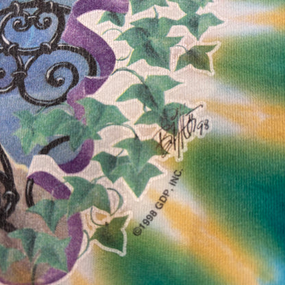 90's  FRUIT OF THE LOOM  Grateful Dead タイダイ柄 デッドベアープリント バンド ロンT XL /A8260T-SO