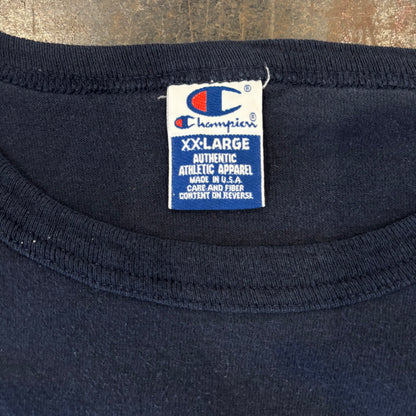 90's  Champion SNOWMASS プリント ロンT ネイビー (2XL)/A7124T-SO