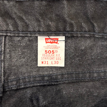 90's Levi's リーバイス 505 ブラックデニム (31×32)/A6127P-SO