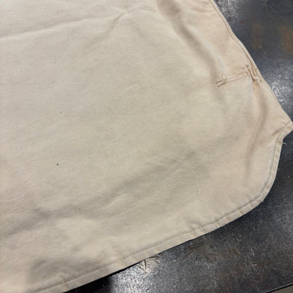 00's Carhartt カーハート ダックベスト BRN ブラウン 腰ゴム ベージュ系 （サイズ不明）/C0402V-SO