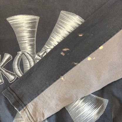 90's  giant  KORN メッシュ切替  バンド ロンT 黒 XL /A1738T-SO