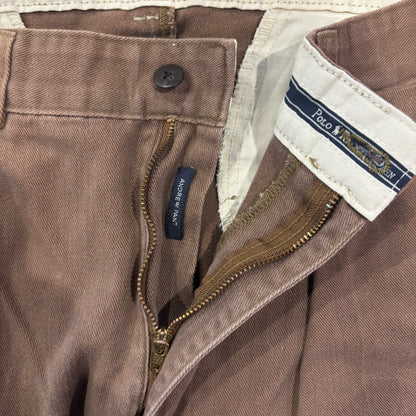 Polo Ralph Lauren ラルフローレン ポロチノ 2タックチノパン ブラウン(32×32)/A9103P-SO