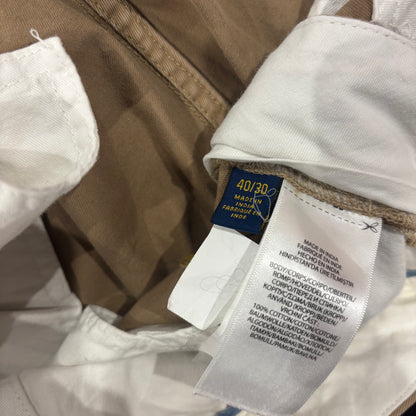 00's Polo Ralph Lauren ラルフローレン Classic fit 刺繍入りポロチノ チノパン ベージュ(40×30)/B3087P-SO