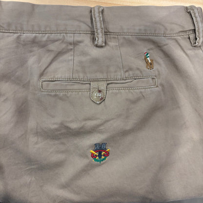 00's Polo Ralph Lauren ラルフローレン Classic fit 刺繍入りポロチノ チノパン ベージュ(40×30)/B3087P-SO