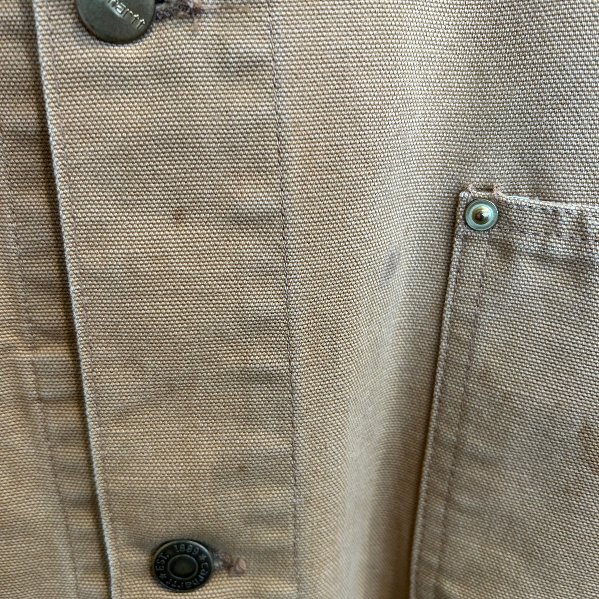 90's~ Carhartt カーハート チョアコート ベージュ (サイズ不明)/C1491J-SO