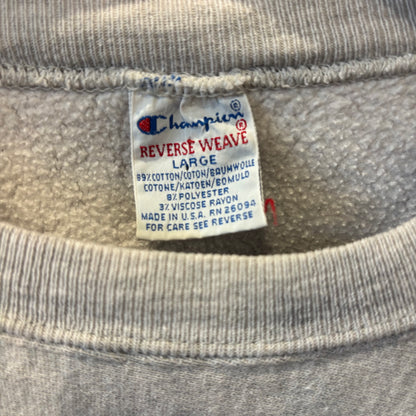 90's Champion Reverse Weave リバースウィーブ "CORNELL"　カレッジスウェット グレー (L)/C0611S-SO