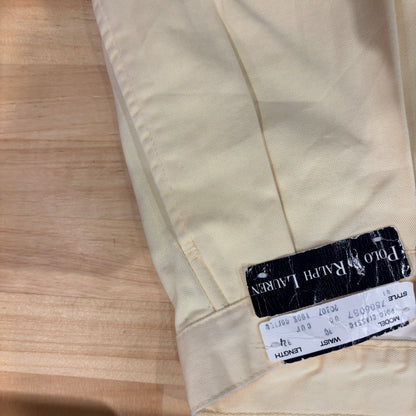 90's Polo Ralph Lauren ラルフローレン デッドストック ポロチノ 2タックチノパン ライトイエロー(34×34)/B3089P-SO