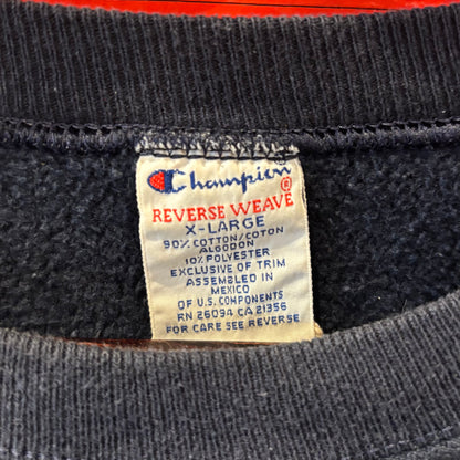 90's Champion ReverseWeave リバースウィーブ "MCP" カレッジスウェットネイビー(XL)/C0610S-SO