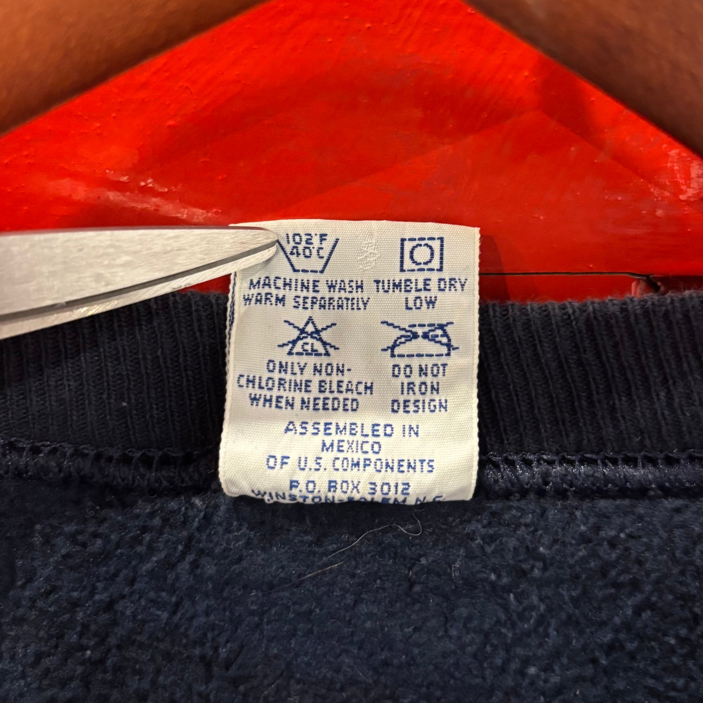 90's Champion ReverseWeave リバースウィーブ "MCP" カレッジスウェットネイビー(XL)/C0610S-SO