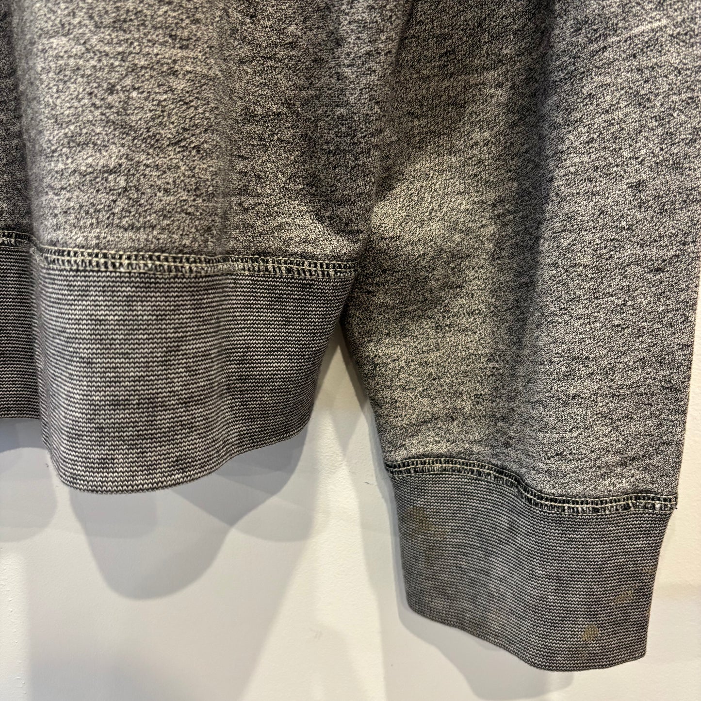 00's Polo Ralph Lauren ラルフローレン 後付けフーディ "67TH RL" グレー×レッド (L)/A1794