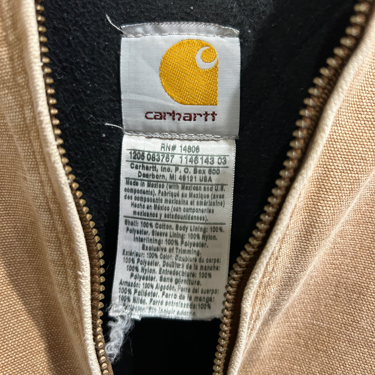 00's Carhartt カーハート アクティブジャケット ベージュ (サイズ不明)/A9798J-SO