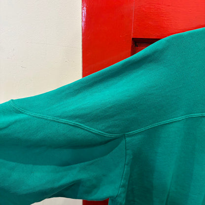 80~90's Champion ブランクスウェット フットボールタイプ エメラルドグリーン (L)/A9615S-SO