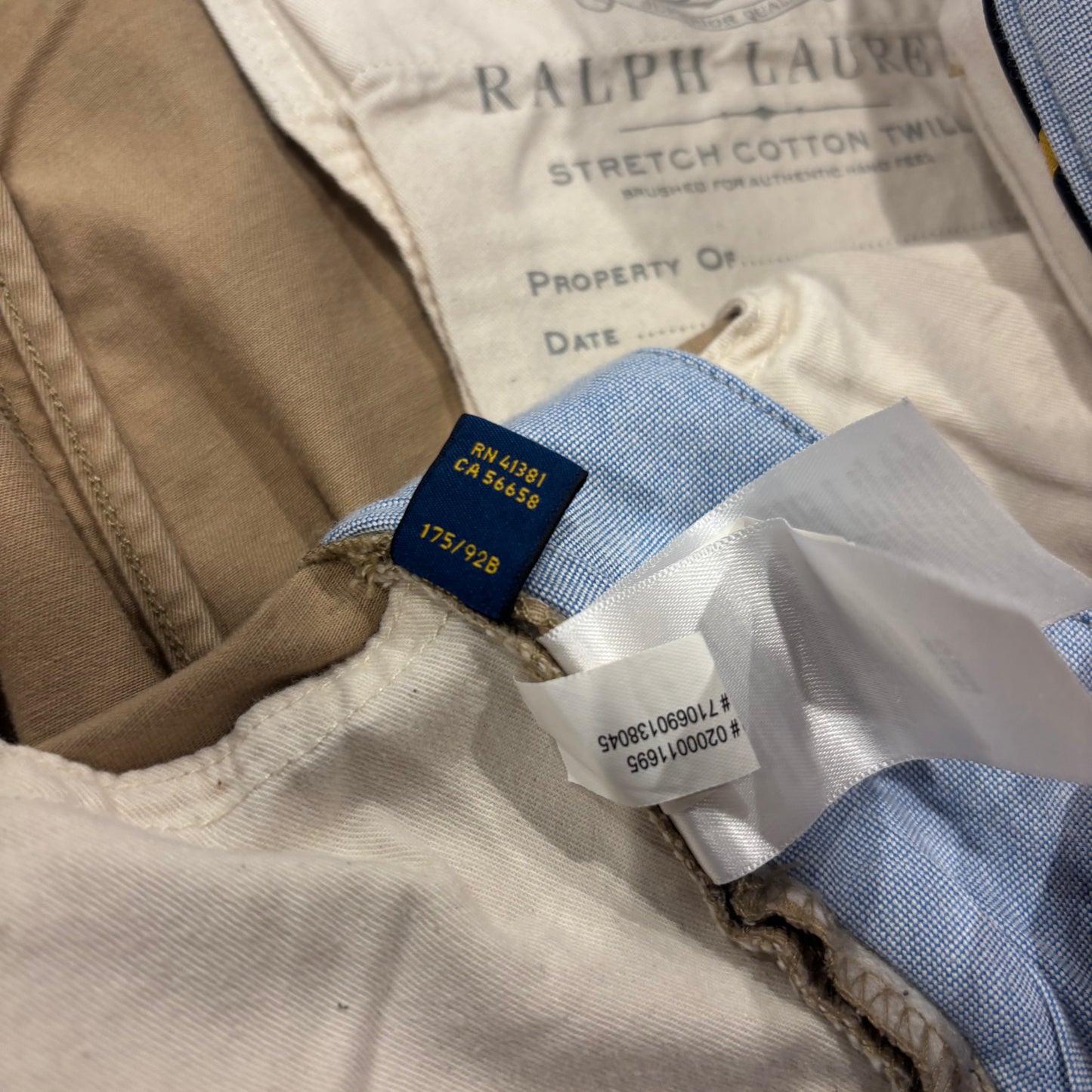 Polo Ralph Lauren ラルフローレン STRETCH STRAIGHT FIT ポロチノ グラフィックプリントチノパン ベージュ(36×32)/B1563P