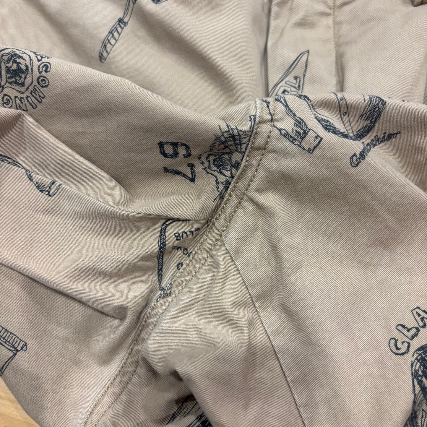 Polo Ralph Lauren ラルフローレン STRETCH STRAIGHT FIT ポロチノ グラフィックプリントチノパン ベージュ(36×32)/B1563P