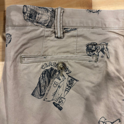 Polo Ralph Lauren ラルフローレン STRETCH STRAIGHT FIT ポロチノ グラフィックプリントチノパン ベージュ(36×32)/B1563P