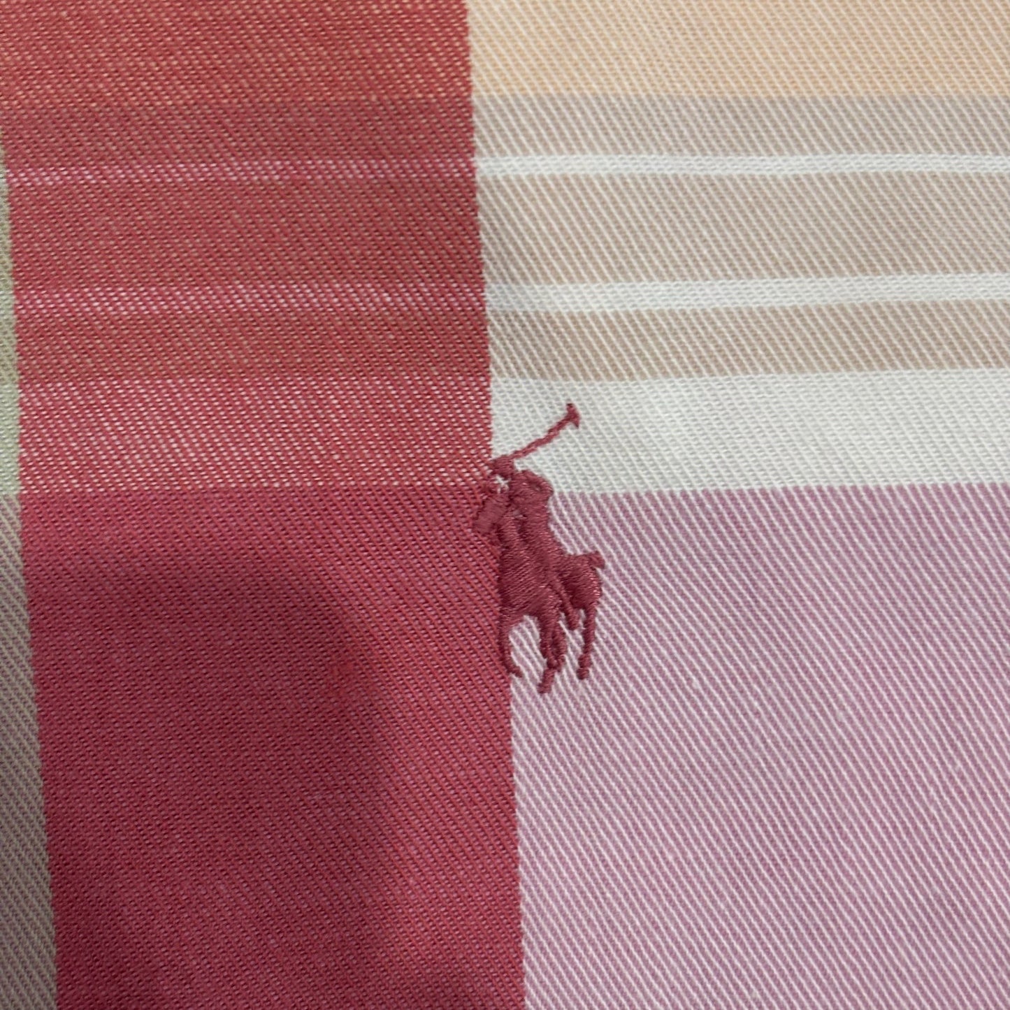 00's Ralph Lauren ラルフローレン チェックシャツ 桃白き緑 (L)/A7956S-SO