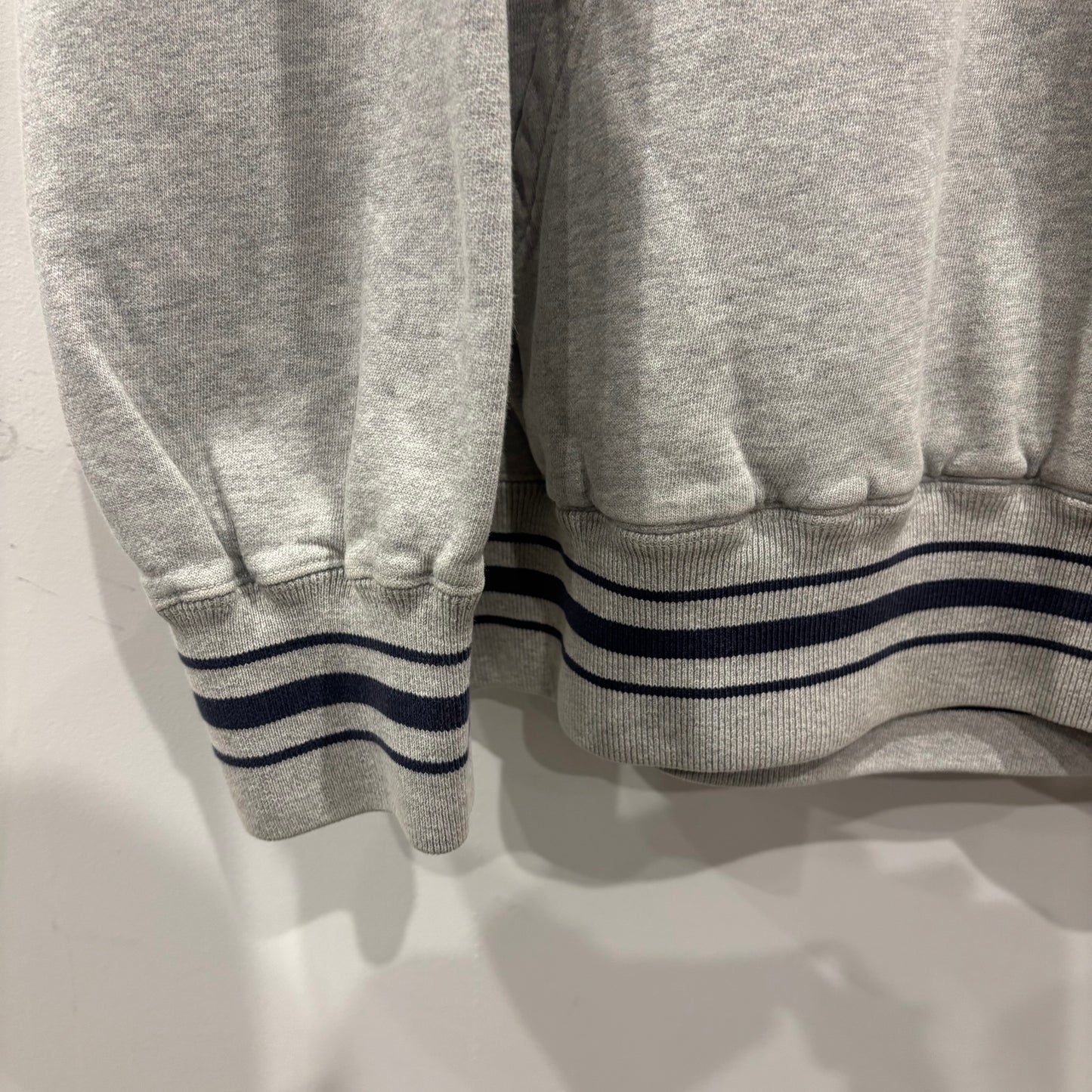 00's Polo Ralph Lauren ラルフローレン 裏サーマルハーフジップフーディ グレー(L)/B1806S-SO