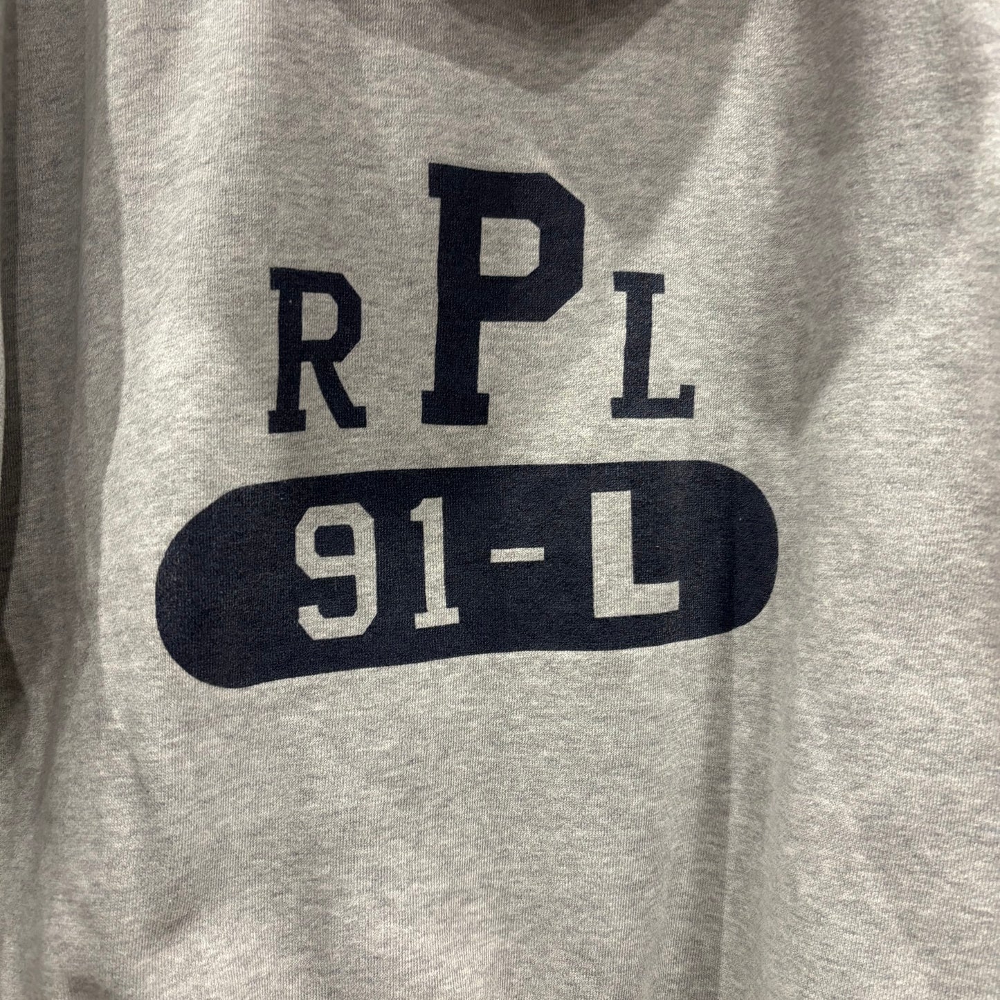 00's Polo Ralph Lauren ラルフローレン 裏サーマルハーフジップフーディ グレー(L)/B1806S-SO