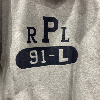 00's Polo Ralph Lauren ラルフローレン 裏サーマルハーフジップフーディ グレー(L)/B1806S-SO