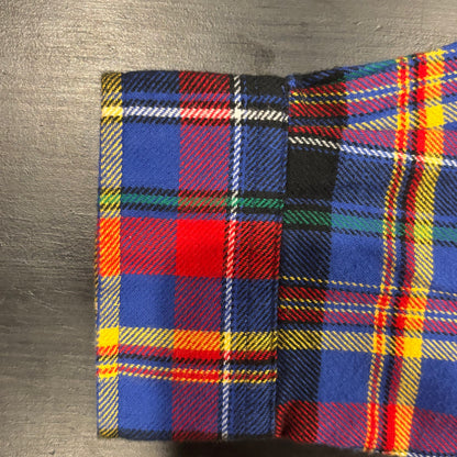 00's Ralph Lauren ラルフローレン チェックシャツ 青赤黄緑白 (L)/B1133S-SO