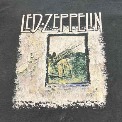 00's Led-Zeppelin IV レッド・ツエッペリン アルバム バンドTシャツ ブラック サイズ不明 A7451T-SO