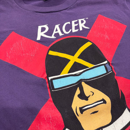 90's Changes マッハGoGoGo SPEED RACER  レーサーX RACER-X Tシャツ 紫 (XL) /C0379T-SO