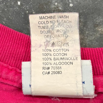 00's UNIVERSAL STUDIO HOLLYWOOD ユニバーサルスタジオ BETTY BOOP ベティ・ブープ キャラクターTシャツ ピンク XL B3477