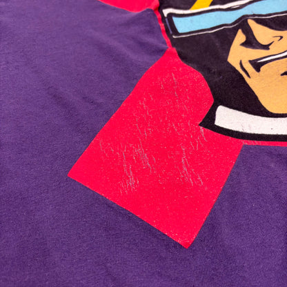 90's Changes マッハGoGoGo SPEED RACER  レーサーX RACER-X Tシャツ 紫 (XL) /C0379T-SO