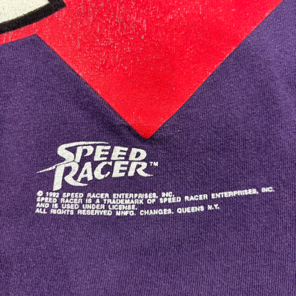 90's Changes マッハGoGoGo SPEED RACER  レーサーX RACER-X Tシャツ 紫 (XL) /C0379T-SO