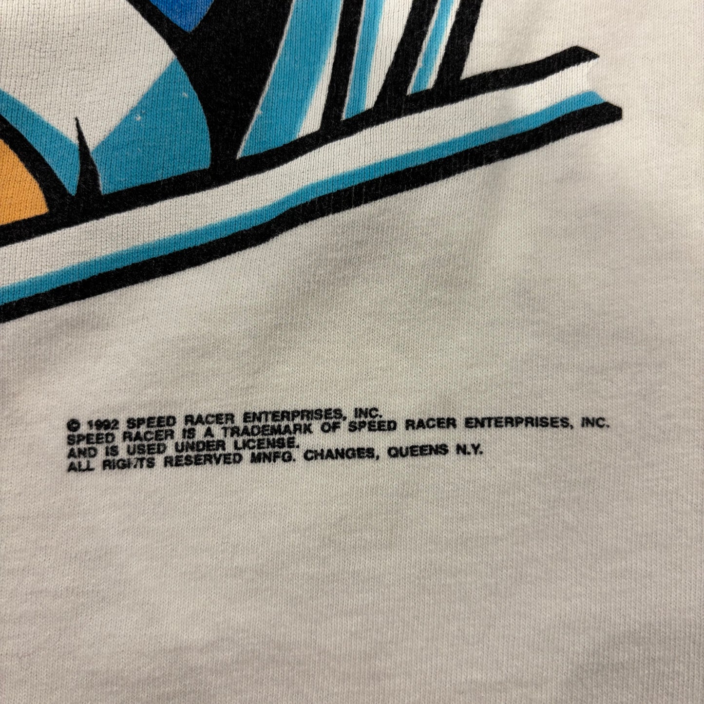 90's TULTEX マッハGoGoGo SPEED RACER Tシャツ 白 (L) /B3450T-SO
