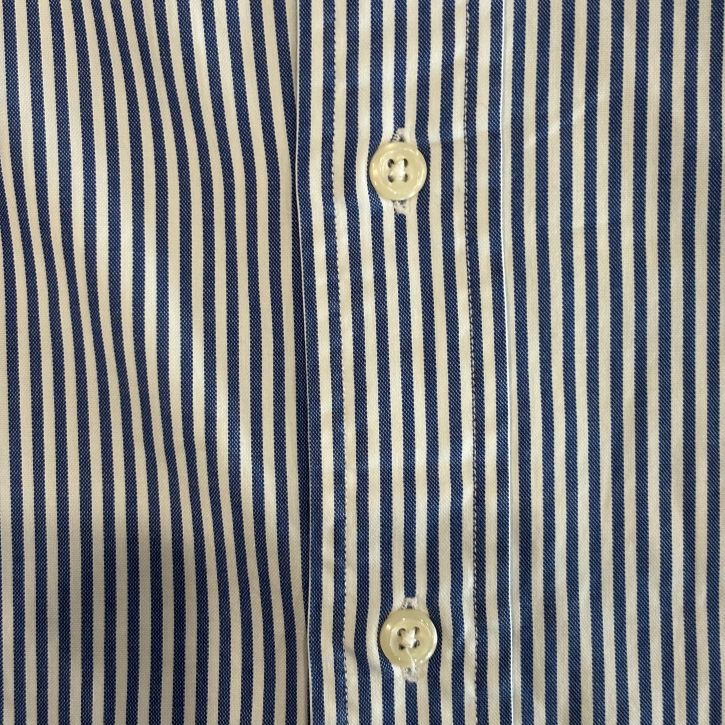 00's Ralph Lauren ラルフローレン ストライプシャツ 青白 (L)/A7972S-SO