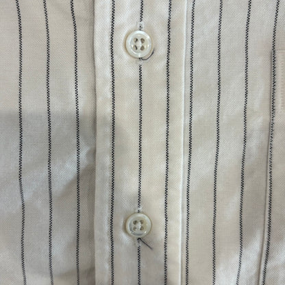 00's Ralph Lauren ラルフローレン ストライプシャツ 白青 (M)/A1595S-SO