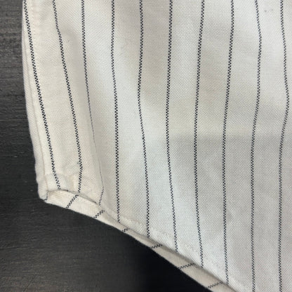 00's Ralph Lauren ラルフローレン ストライプシャツ 白青 (M)/A1595S-SO
