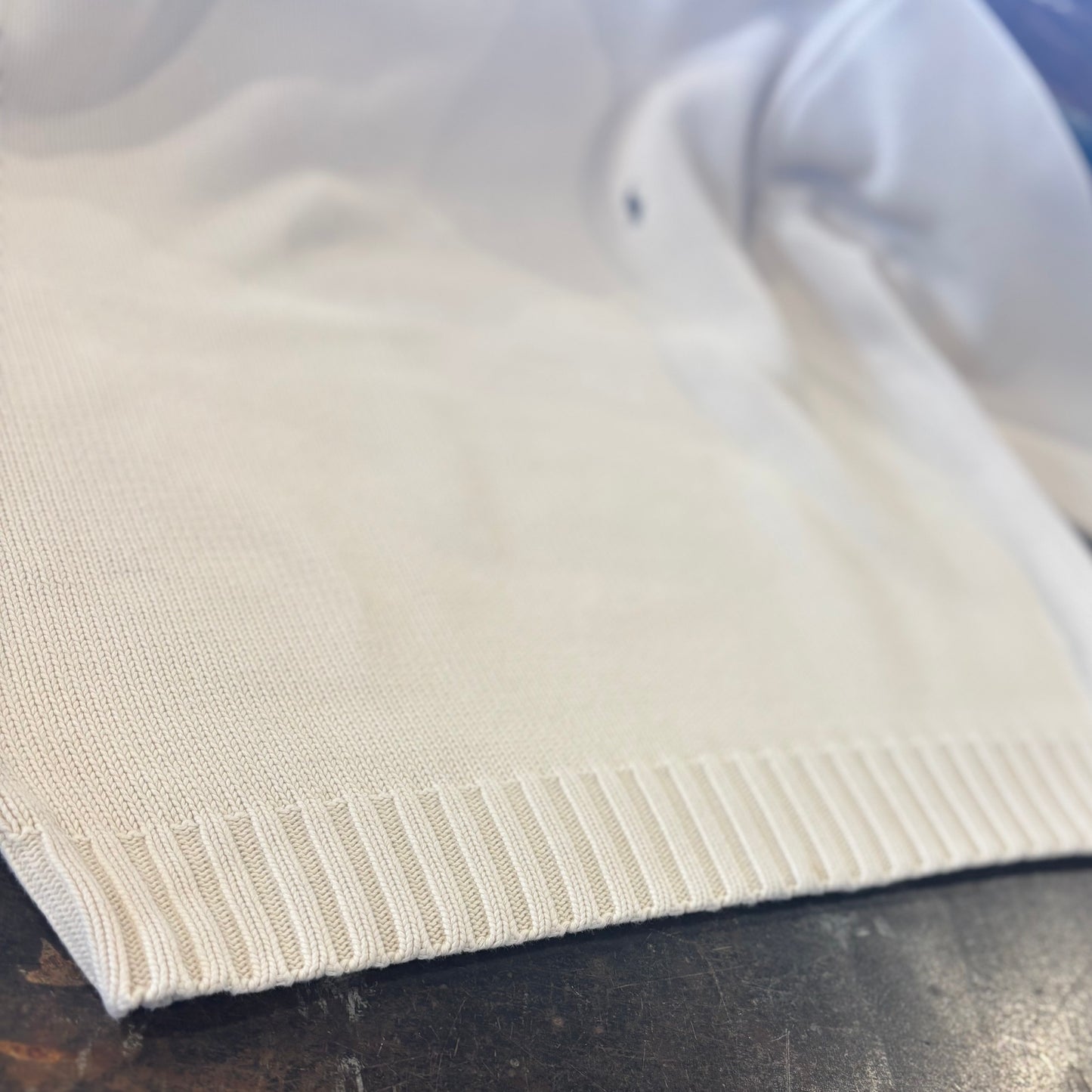 Polo by Ralph Lauren ラルフローレン コットンニット ホワイト (L)/B3386K-SO