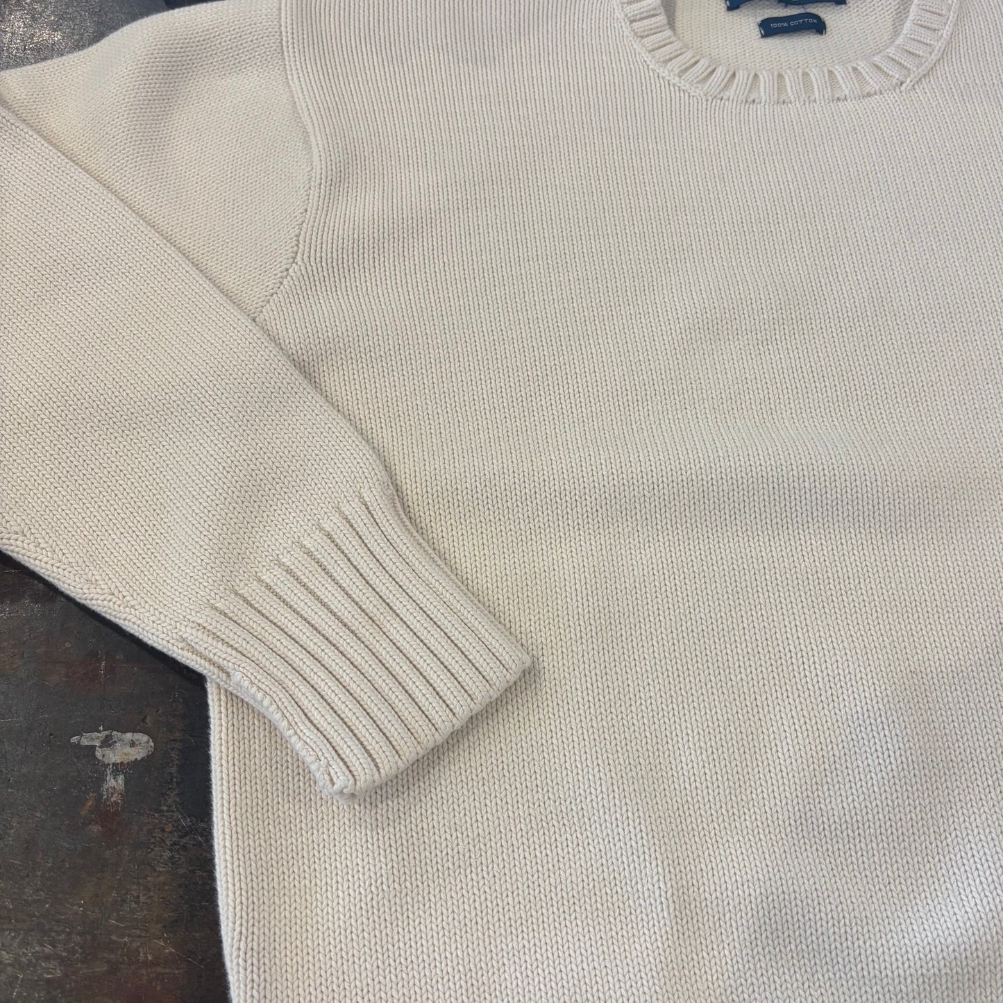 Polo by Ralph Lauren ラルフローレン コットンニット ホワイト (L)/B3386K-SO