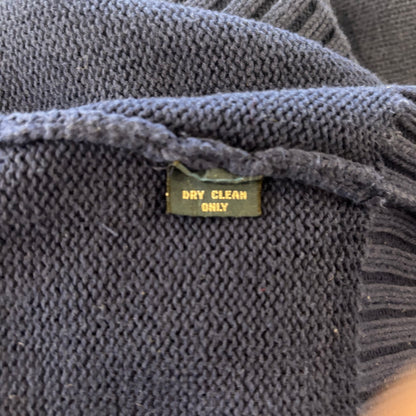 Polo by Ralph Lauren ラルフローレン コットンニット ネイビー(L)/C0415K-SO
