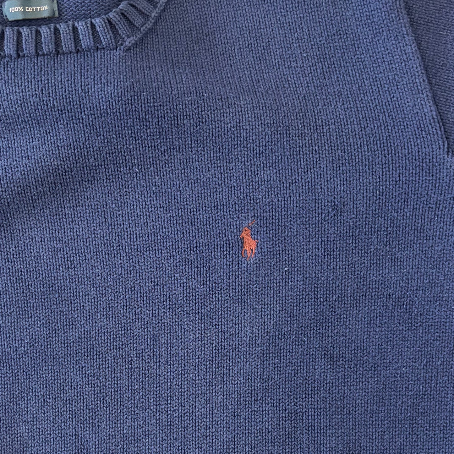 Polo by Ralph Lauren ラルフローレン コットンニット ネイビー(L)/C0415K-SO