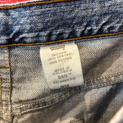 00's Levi's 550 リーバイス デニム ハーフパンツ 青 (w36)/B2811P-SO