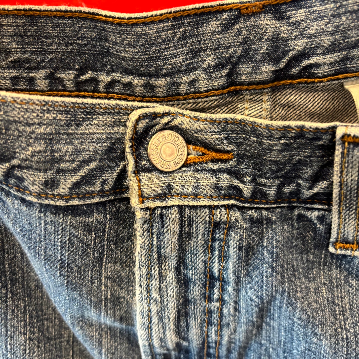 00's Levi's 550 リーバイス デニム ハーフパンツ 青 (w36)/B2811P-SO