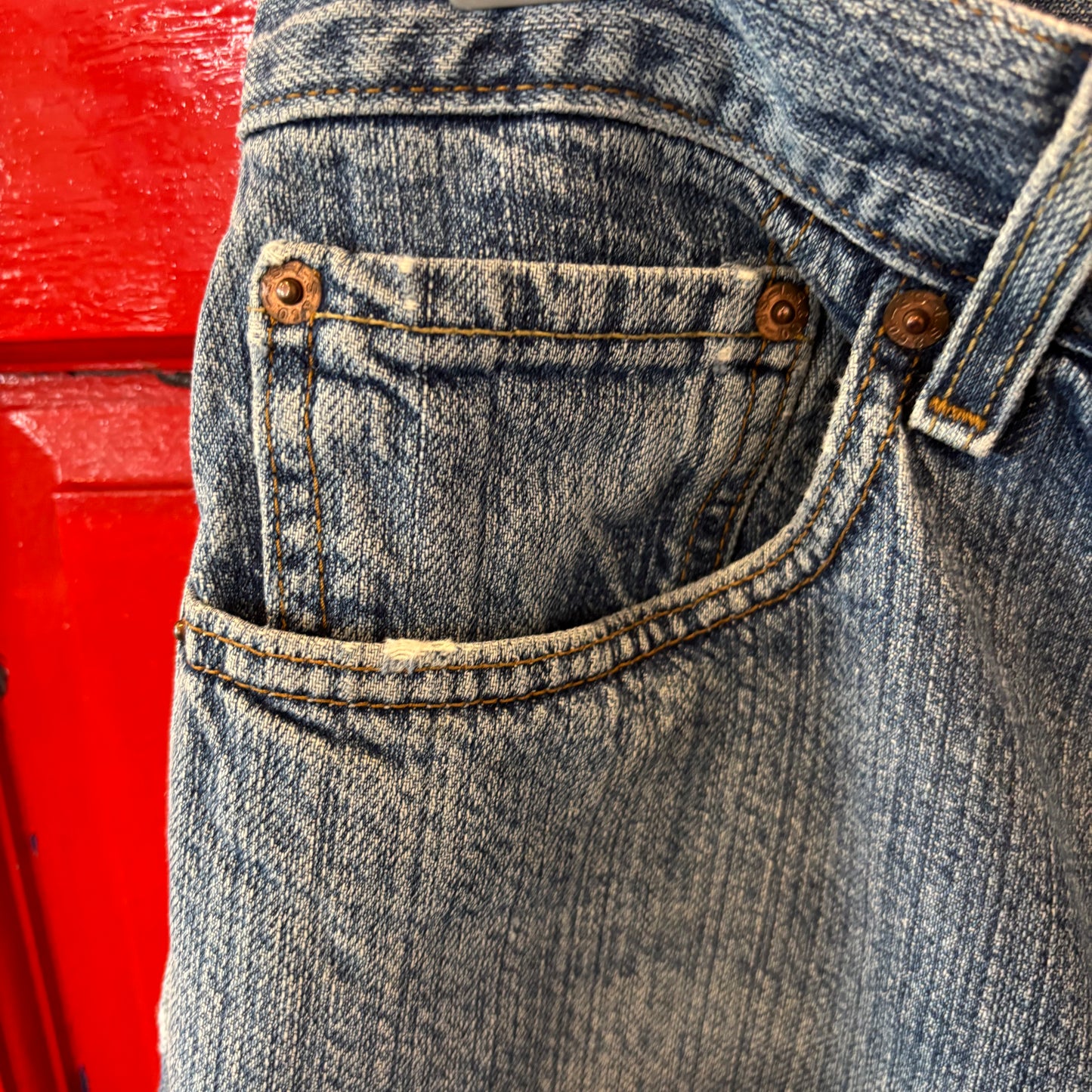 00's Levi's 550 リーバイス デニム ハーフパンツ 青 (w36)/B2811P-SO