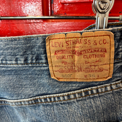 00's Levi's 550 リーバイス デニム ハーフパンツ 青 (w36)/B2811P-SO